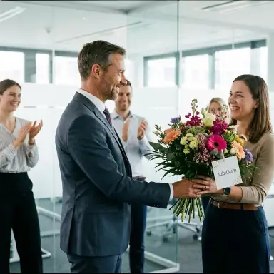 Blumen zum Jubiläum