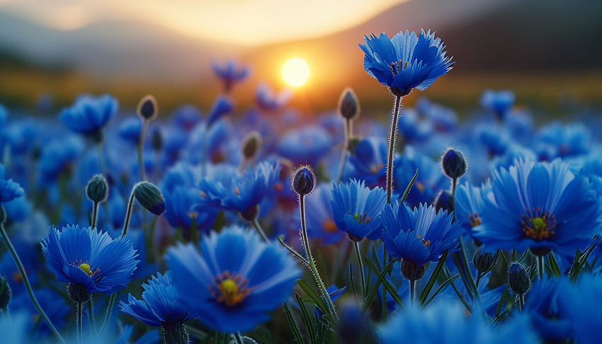 Blaue Blumen Kornblumen